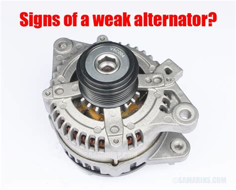 Image of a weak alternator being replaced