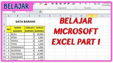 microsoft excel untuk pemula