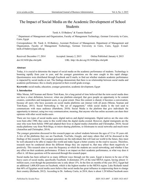 Negative Impact on Academic and Social Development