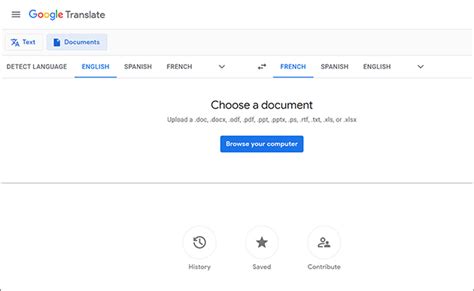Traducir documentos con Google Translate