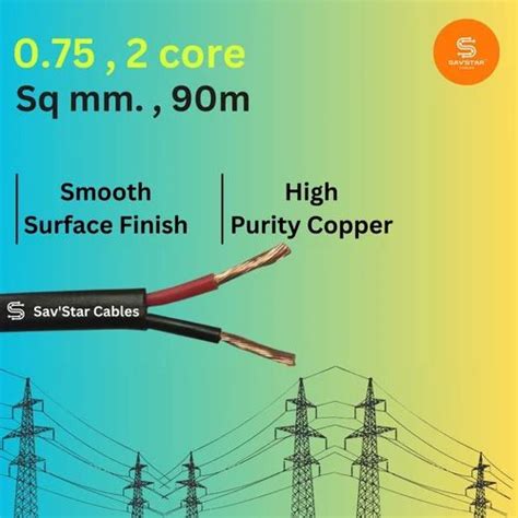 0.75 mm 2 core wire