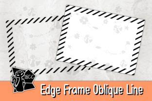 Download 002 Edge Frame Oblique Line For Crafts