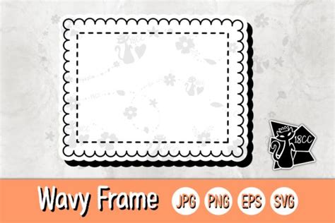 Download 002 Edge Frame Wavy For Crafts