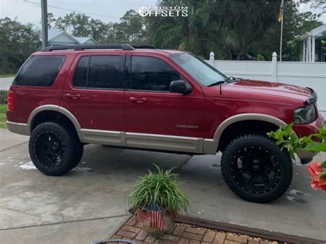 A well-maintained 2002 Ford Explorer parked outdoors, showcasing its classic SUV design