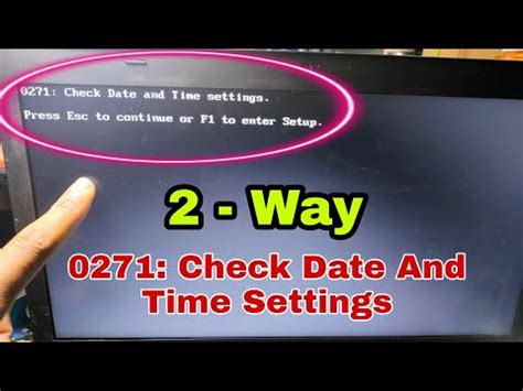 0271 Real Time Clock Error Check Date And Time Settings kawevtoronto
