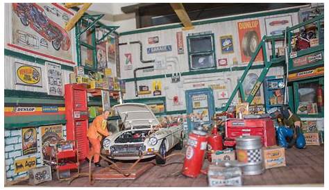 Diorama Garage | 1/18 scale (50cmx80cmx30cm(t)) more pics pl… | Flickr