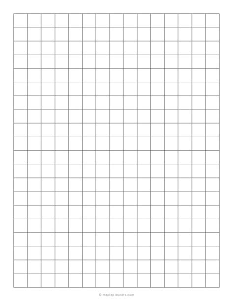 1 2 Inch Printable Graph Paper