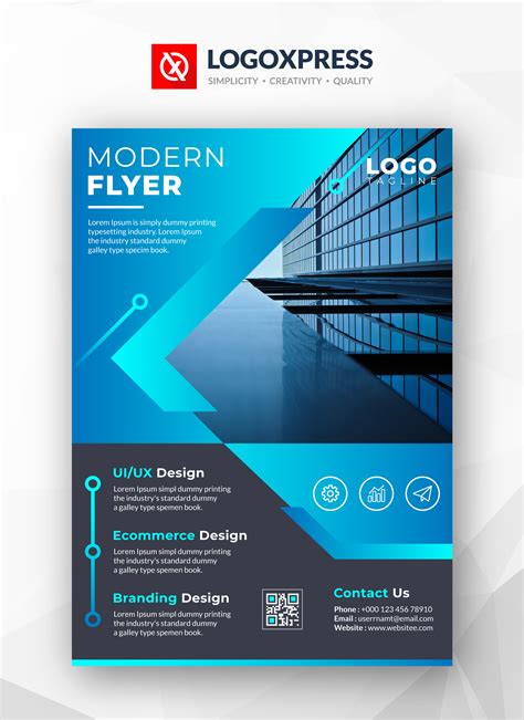 1 2 Page Flyer Template