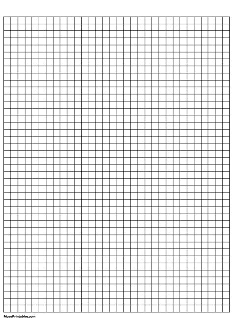 1 4 Inch Graph Paper Printable