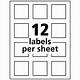 1 X 2 Label Template