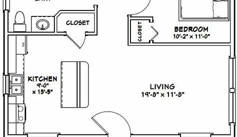 24x30 House 1Bedroom 1Bath 720 sq ft PDF Floor