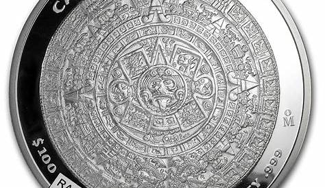 1 Kilo Silver Aztec Calendar Coin