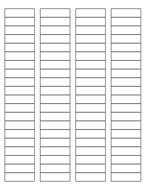 1/2 X 1 3/4 Labels Template