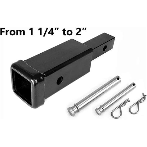 1 1/4 inch to 2 inch trailer hitch adapter