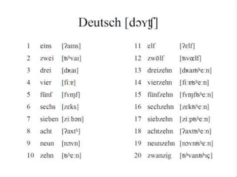 1 10 in german pronunciation