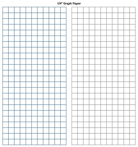 1 4 Grid Paper