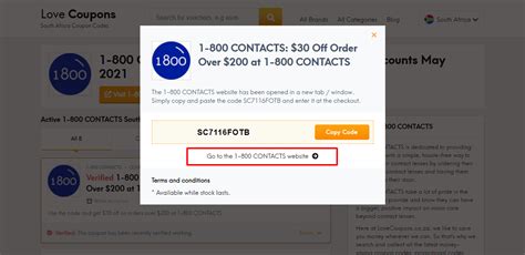 1 800 contacts promotion code