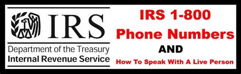 1 800 irs phone number