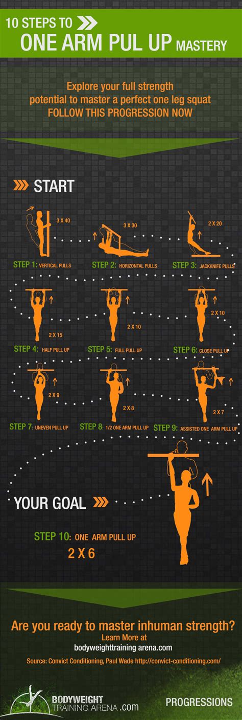 1 Arm Pull Up Progression
