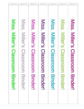 Binder Spine Label Template Luxury Binder Cover and Spine Templates