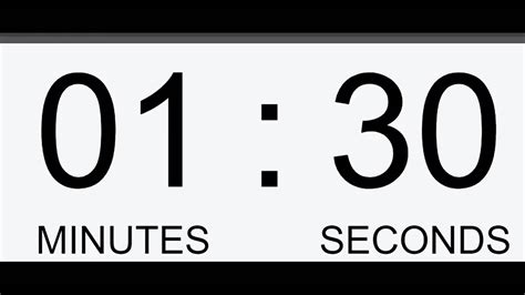 Time's Ticking: Unleash Productivity with our Mesmerizing 1 Minute 30 Second Timer