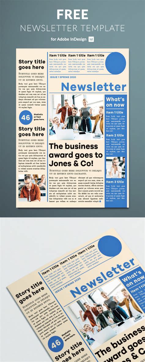 1 Page Newsletter Template