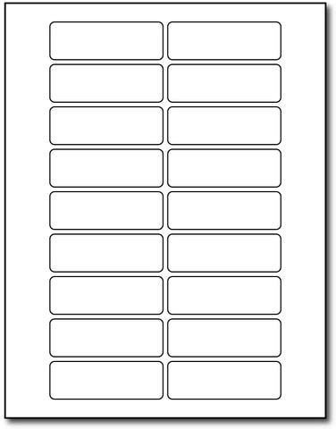 1 X 3 Labels Template