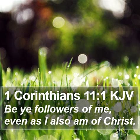 1 corinthians 11:1 kjv