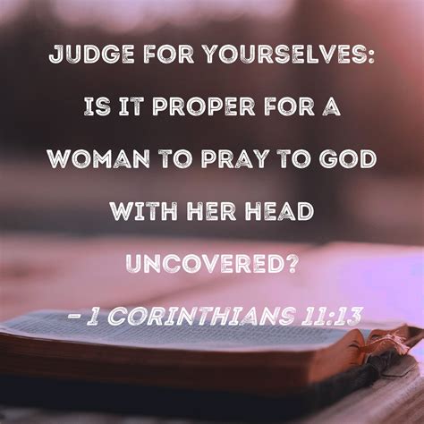 1 corinthians 11:13
