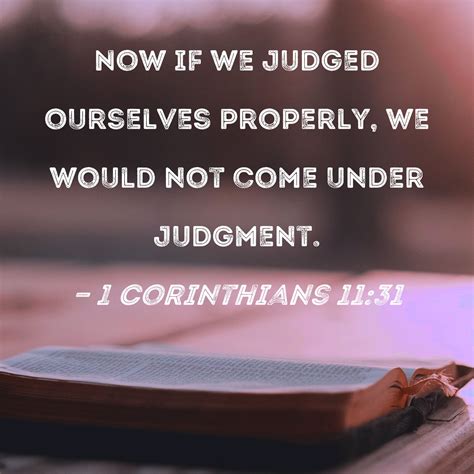 1 corinthians 11 31