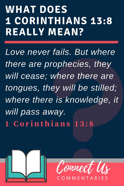 1 corinthians 13:8 meaning
