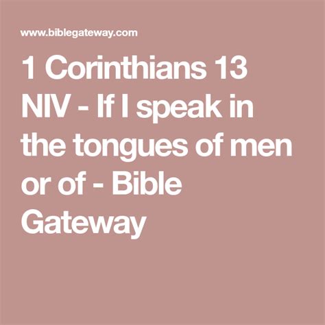1 corinthians 13 niv bible gateway