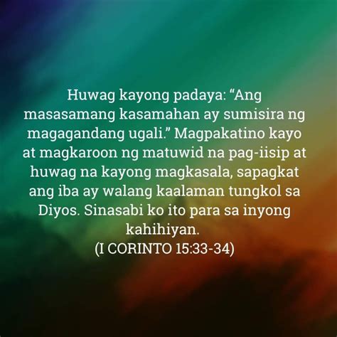 1 corinthians 15:33 tagalog
