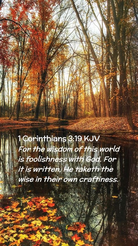 1 corinthians 3:19 kjv