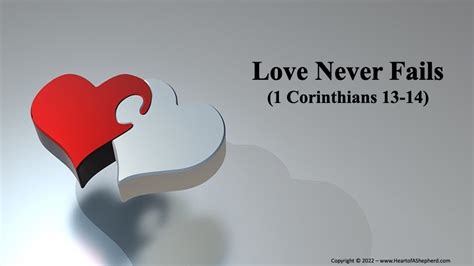 1 corinthians love never fails