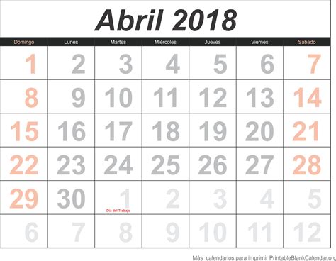 1 de abril de 2018