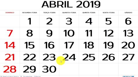 1 de abril de 2019