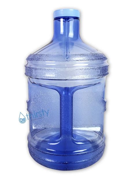 1 gallon blue glass water bottle