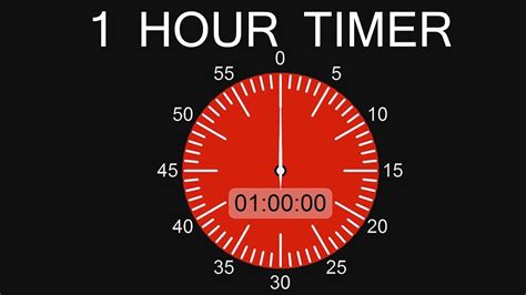 1 hour clock timer sound