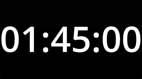 1 hr 45 min timer