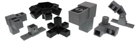 1 inch square tubing connectors