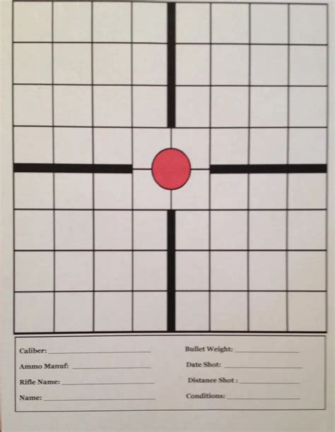 1 Moa Inch Printable Targets