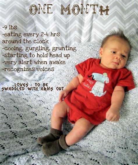 1 month old sayings