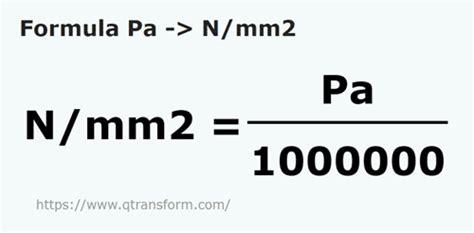 1 pascal is equal to n/mm2