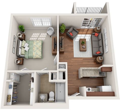 1 room apartment