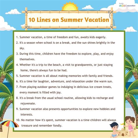 1 vacation summer