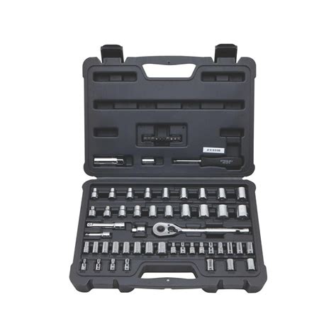 40 PIECE SOCKETS SET 1/4" & 3/8" DRIVE SAE & METRIC SOCKET SET DIY Tools KIT Bike Repair Toolin