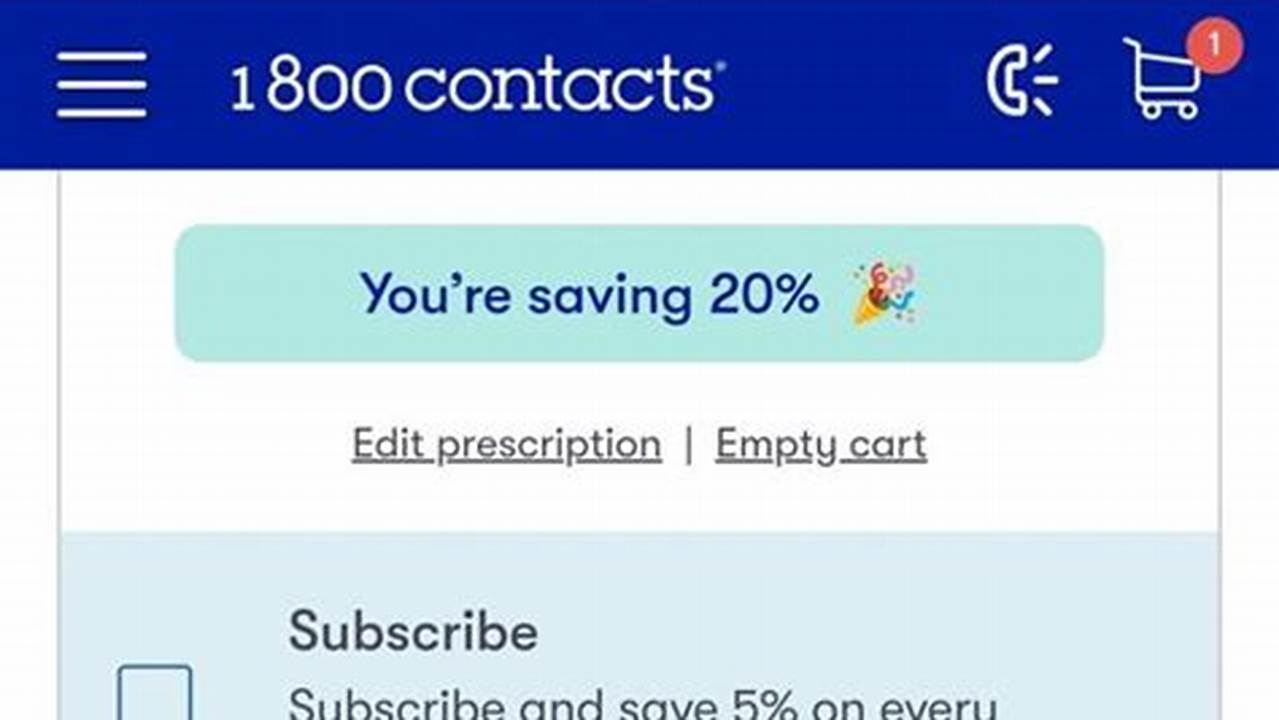 1-800 Contacts Promo Code 2024