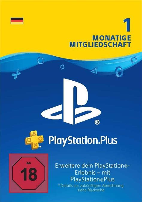 PlayStation Plus 1 Monat Mitgliedschaft 1 Monat Edition PS4 Download Code österreichisches
