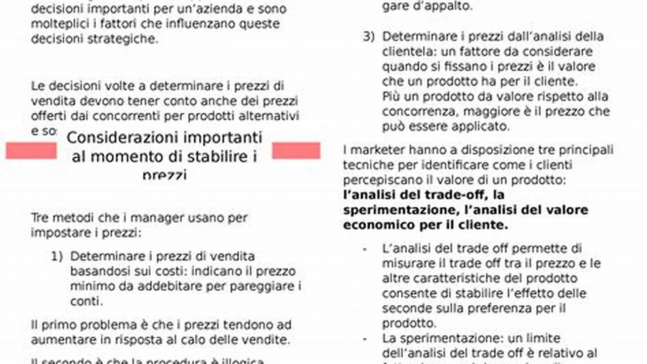 1. Il Sacrificio Economico, IT Modello